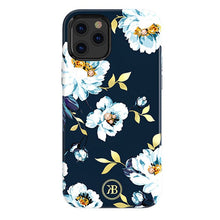Заредете изображение във визуализатора на галерията – Kingxbar Blossom case decorated with original Swarovski crystals iPhone 12 mini multicolour (Gardenia) - TopMag
