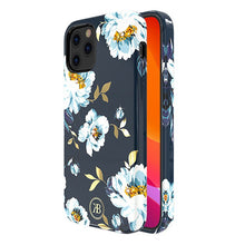 Заредете изображение във визуализатора на галерията – Kingxbar Blossom case decorated with original Swarovski crystals iPhone 12 mini multicolour (Gardenia) - TopMag
