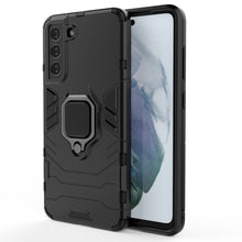 Заредете изображение във визуализатора на галерията – Ring Armor Case Kickstand Tough Rugged Cover for Samsung Galaxy S21 FE black - TopMag

