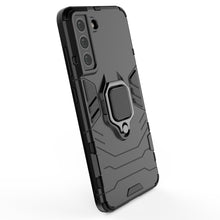 Заредете изображение във визуализатора на галерията – Ring Armor Case Kickstand Tough Rugged Cover for Samsung Galaxy S21 FE black - TopMag
