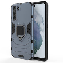 Заредете изображение във визуализатора на галерията – Ring Armor Case Kickstand Tough Rugged Cover for Samsung Galaxy S21 FE blue - TopMag
