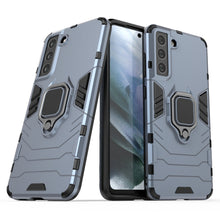 Заредете изображение във визуализатора на галерията – Ring Armor Case Kickstand Tough Rugged Cover for Samsung Galaxy S21 FE blue - TopMag
