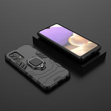Заредете изображение във визуализатора на галерията – Ring Armor Case Kickstand Tough Rugged Cover for Samsung Galaxy A32 4G black - TopMag
