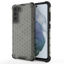 Заредете изображение във визуализатора на галерията – Honeycomb Case armor cover with TPU Bumper for Samsung Galaxy S21 FE black - TopMag
