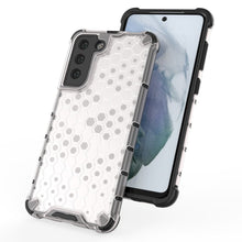 Заредете изображение във визуализатора на галерията – Honeycomb Case armor cover with TPU Bumper for Samsung Galaxy S21 FE blue - TopMag
