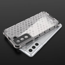 Заредете изображение във визуализатора на галерията – Honeycomb Case armor cover with TPU Bumper for Samsung Galaxy S21 FE blue - TopMag
