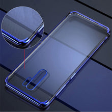 Заредете изображение във визуализатора на галерията – Clear Color case gel cover case with a metallic frame for Xiaomi Redmi 9 black
