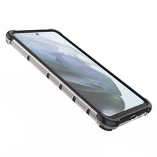 Заредете изображение във визуализатора на галерията – Honeycomb Case armor cover with TPU Bumper for Samsung Galaxy S21 FE transparent - TopMag
