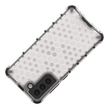 Заредете изображение във визуализатора на галерията – Honeycomb Case armor cover with TPU Bumper for Samsung Galaxy S21 FE transparent - TopMag
