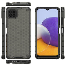 Заредете изображение във визуализатора на галерията – Honeycomb Case armor cover with TPU Bumper for Samsung Galaxy A22 5G black - TopMag

