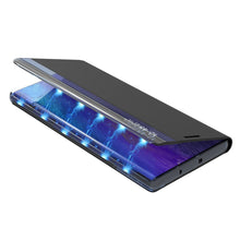 Заредете изображение във визуализатора на галерията – Sleep Case Bookcase Type Case with Smart Window for Samsung Galaxy S21 FE blue - TopMag

