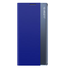 Заредете изображение във визуализатора на галерията – Sleep Case Bookcase Type Case with Smart Window for Samsung Galaxy S21 FE blue - TopMag
