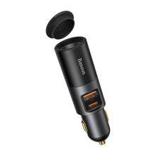 Заредете изображение във визуализатора на галерията – Baseus Share Together USB / USB Type C / cigarette lighter socket car charger 120W Quick Charge Power Delivery gray (CCBT-C0G) - TopMag
