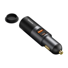 Заредете изображение във визуализатора на галерията – Baseus Share Together USB / USB Type C / cigarette lighter socket car charger 120W Quick Charge Power Delivery gray (CCBT-C0G) - TopMag
