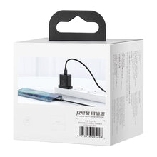 Заредете изображение във визуализатора на галерията – Baseus Super Si 1C fast wall charger USB Type C 20W UK Power Delivery black (CCSUP-K01) - TopMag
