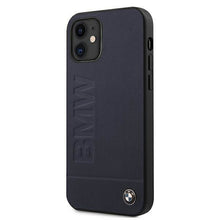 Заредете изображение във визуализатора на галерията – Etui BMW BMHCP12SSLLNA iPhone 12 mini 5,4" granatowy/navy hardcase Signature Logo Imprint - TopMag
