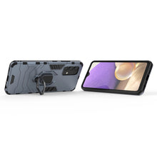 Заредете изображение във визуализатора на галерията – Ring Armor Case Kickstand Tough Rugged Cover for Samsung Galaxy A32 4G blue
