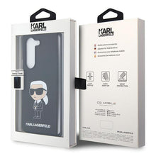 Заредете изображение във визуализатора на галерията – Karl Lagerfeld KLHCZFD5SNIKBCK Z Fold5 hardcase black/black Silicone Ikonik

