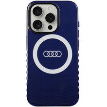 Заредете изображение във визуализатора на галерията – Audi IML Big Logo MagSafe case for iPhone 15 Pro - blue
