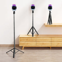 Заредете изображение във визуализатора на галерията – Selfie stick / telescopic pole with stand and Bluetooth remote control 1.5m Ugreen LP586 - black
