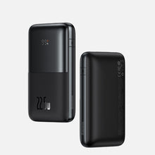 Заредете изображение във визуализатора на галерията – Baseus Baseus Pro 20000mAh 22.5W white powerbank with USB Type A - USB Type C 3A 0.3m cable (PPBD040302)
