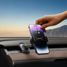 Заредете изображение във визуализатора на галерията – Electric car holder with solar panel for Tesla Model 3 / Y Baseus T-Space - black
