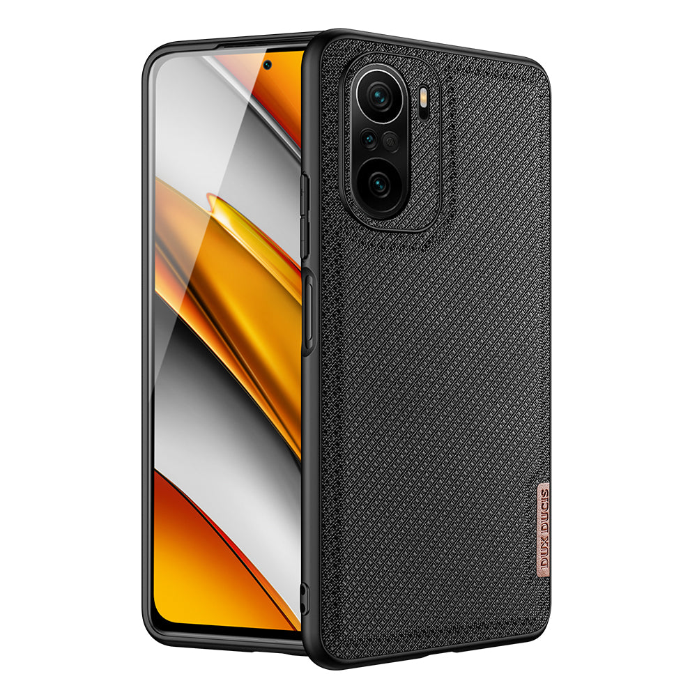 Dux Ducis Fino case covered with nylon material for Xiaomi Mi 11i / Poco F3 black - TopMag