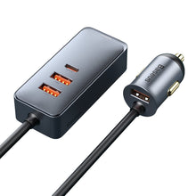 Заредете изображение във визуализатора на галерията – Baseus Share Together 3x USB / USB Type C car charger 120W PPS Quick Charge Power Delivery gray (CCBT-B0G) - TopMag
