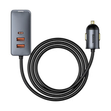 Заредете изображение във визуализатора на галерията – Baseus Share Together 3x USB / USB Type C car charger 120W PPS Quick Charge Power Delivery gray (CCBT-B0G) - TopMag
