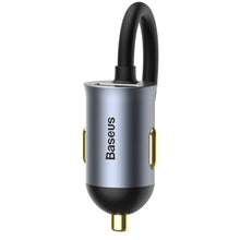 Заредете изображение във визуализатора на галерията – Baseus Share Together 3x USB / USB Type C car charger 120W PPS Quick Charge Power Delivery gray (CCBT-B0G) - TopMag

