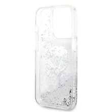 Заредете изображение във визуализатора на галерията – Karl Lagerfeld KLHCP14LLNKHCH iPhone 14 Pro 6.1" silver/silver hardcase Glitter Karl Head
