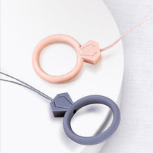 Заредете изображение във визуализатора на галерията – Silicone lanyard for the phone diamond ring pendant for a finger pink - TopMag
