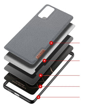 Заредете изображение във визуализатора на галерията – Dux Ducis Fino case covered with nylon material for Samsung Galaxy S20 FE 5G gray
