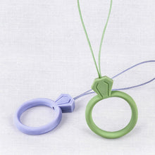 Заредете изображение във визуализатора на галерията – Silicone lanyard for the phone diamond ring pendant for a finger red - TopMag
