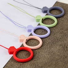 Заредете изображение във визуализатора на галерията – Silicone lanyard for the phone diamond ring pendant for a finger red - TopMag

