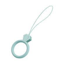 Заредете изображение във визуализатора на галерията – Silicone lanyard for the phone diamond ring pendant for a finger mint - TopMag
