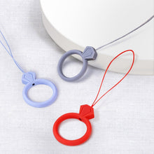 Заредете изображение във визуализатора на галерията – Silicone lanyard for the phone diamond ring pendant for a finger mint - TopMag
