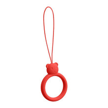 Заредете изображение във визуализатора на галерията – A silicone lanyard for a phone bear ring on a finger red - TopMag
