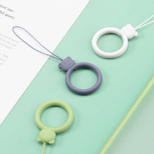 Заредете изображение във визуализатора на галерията – A silicone lanyard for a phone bear ring on a finger green - TopMag
