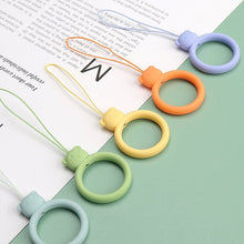 Заредете изображение във визуализатора на галерията – A silicone lanyard for a phone bear ring on a finger white - TopMag
