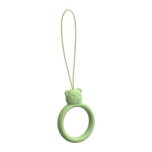 Заредете изображение във визуализатора на галерията – A silicone lanyard for a phone bear ring on a finger light green - TopMag
