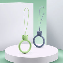 Заредете изображение във визуализатора на галерията – A silicone lanyard for a phone bear ring on a finger light green - TopMag
