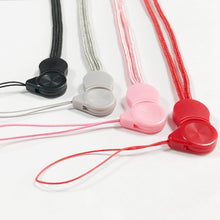 Заредете изображение във визуализатора на галерията – Long phone lanyard with a clip light blue - TopMag
