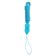 Заредете изображение във визуализатора на галерията – Long phone lanyard with a clip light blue - TopMag
