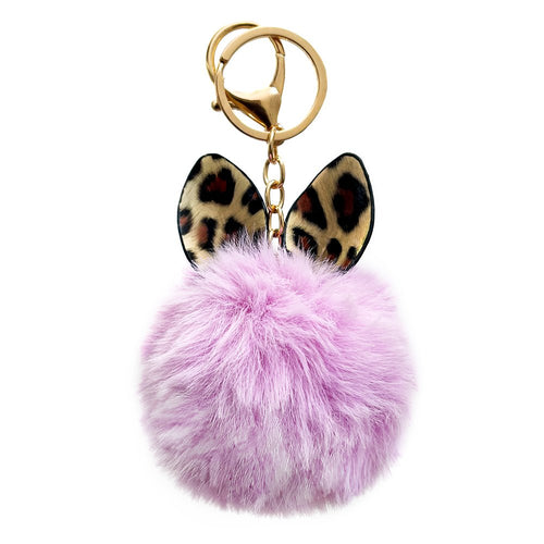 Fluffy ball pendant pink - TopMag