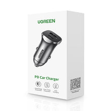 Заредете изображение във визуализатора на галерията – Ugreen car charger USB Type C / USB 24W Power Delivery Quick Charge gray (30780) - TopMag
