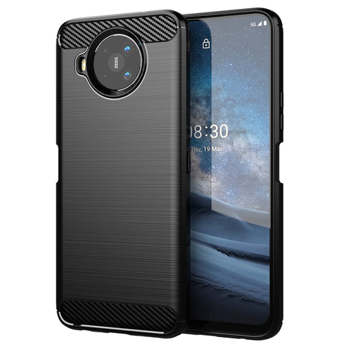 Carbon Case Flexible cover for Nokia 8.3 5G black - TopMag