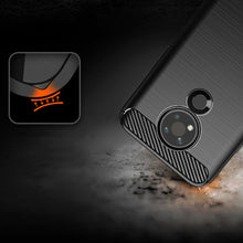 Заредете изображение във визуализатора на галерията – Carbon Case Flexible Cover Sleeve for Nokia 3.4 black - TopMag
