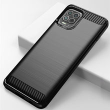 Заредете изображение във визуализатора на галерията – Carbon Case Flexible Cover TPU Case for Motorola Moto G100 / Edge S black - TopMag
