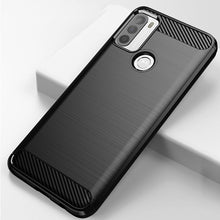Заредете изображение във визуализатора на галерията – Carbon Case Flexible case cover Motorola Moto G50 black - TopMag
